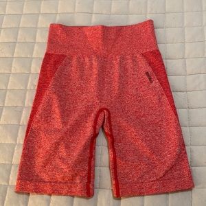 Gymshark flex cycling shorts- red marl
